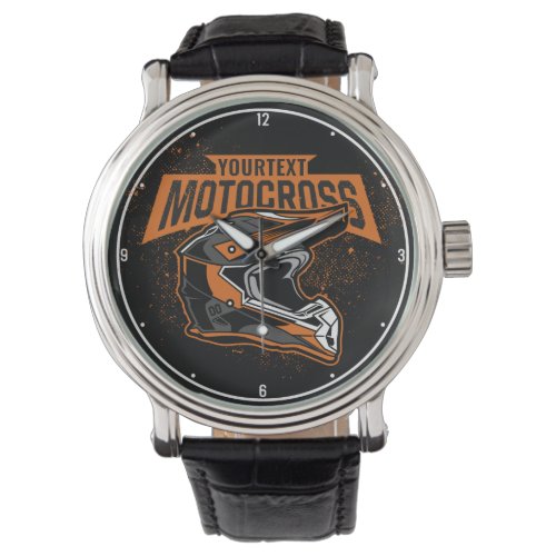 Personalized Dirt Bike Motocross Racing Helmet    Watch