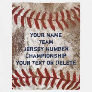 Personalized Dirty look Baseball Fleece Blanket