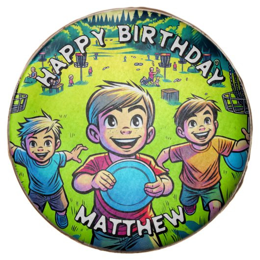 Personalized Disc Golf Boy's Birthday   Chocolate Covered Oreo (Front)