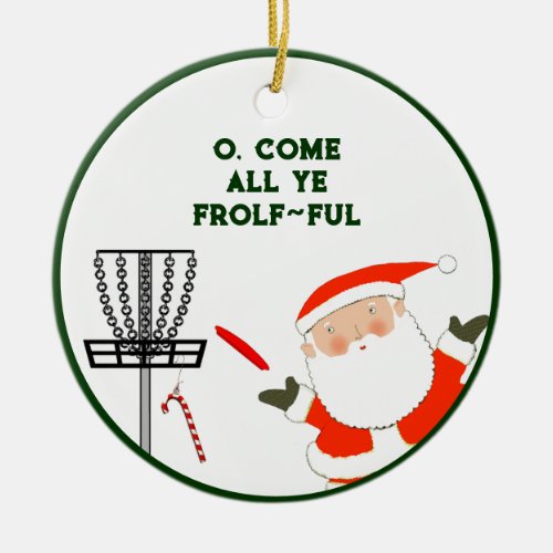 Personalized Disc Golf Collectible 2023 Ceramic Ornament