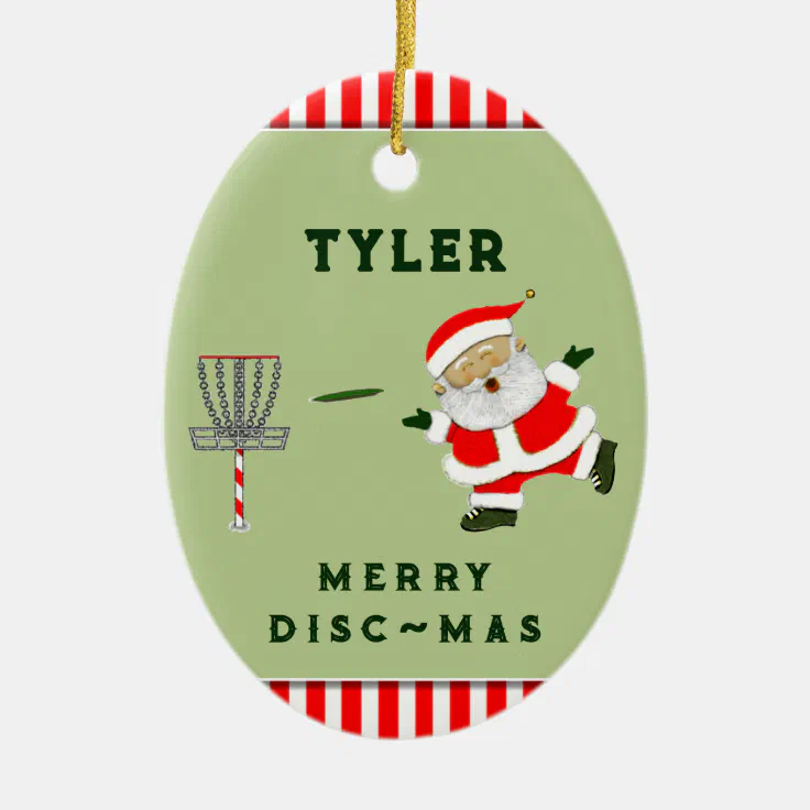 personalized disc golf collectible ceramic ornament | Zazzle