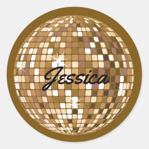 Personalized Disco Ball Stickers