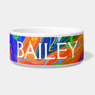 Personalized Disco Balls Marble Fluid Art Bowl