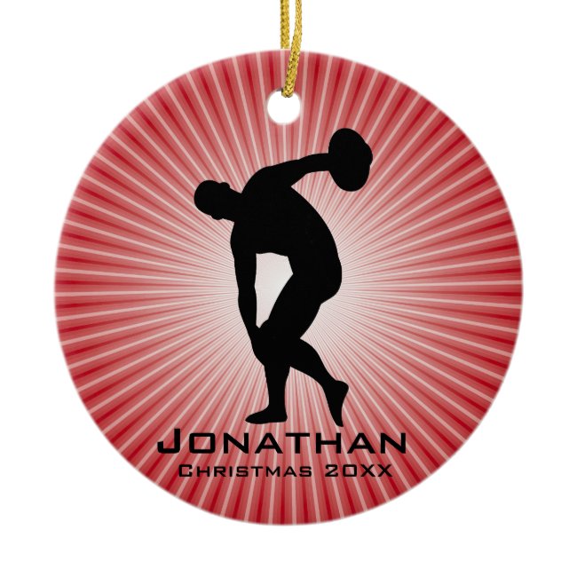 Personalized Discus Thrower Ornament