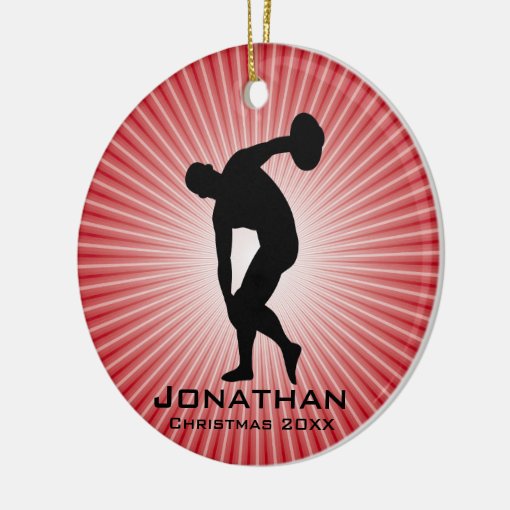 Personalized Discus Thrower Ornament Zazzle