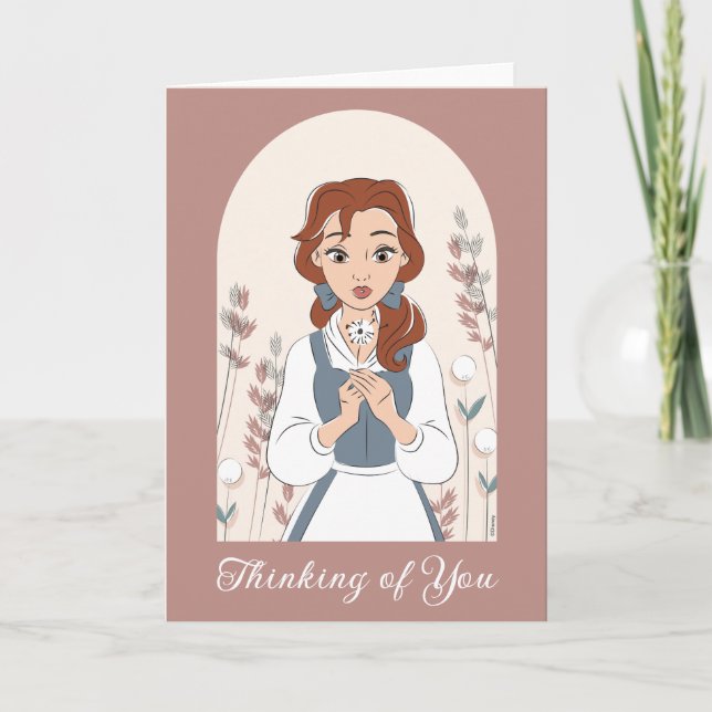 Personalized Disney | Belle in the Garden Card (Front)