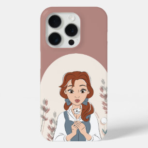 Personalized Disney   Belle in the Garden iPhone 15 Pro Case