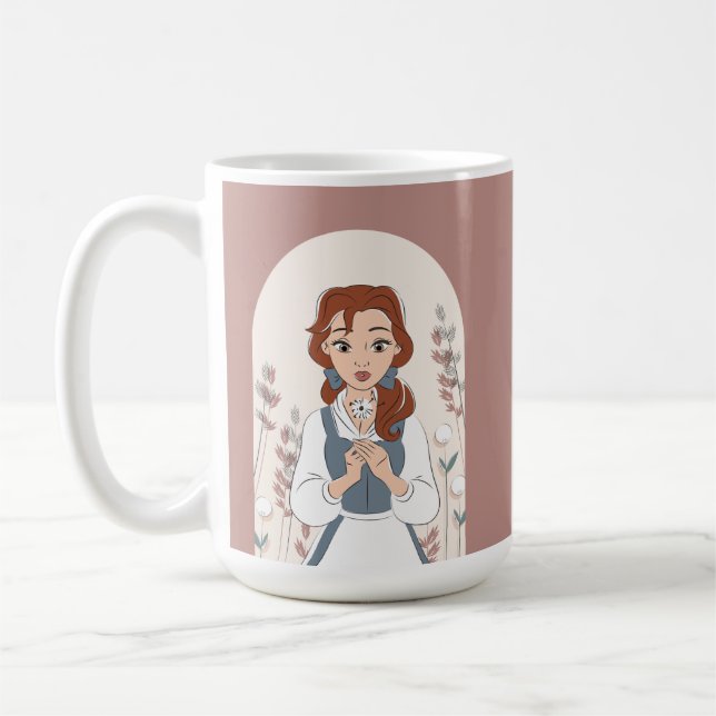 Personalized Disney | Belle in the Garden Coffee Mug (Left)