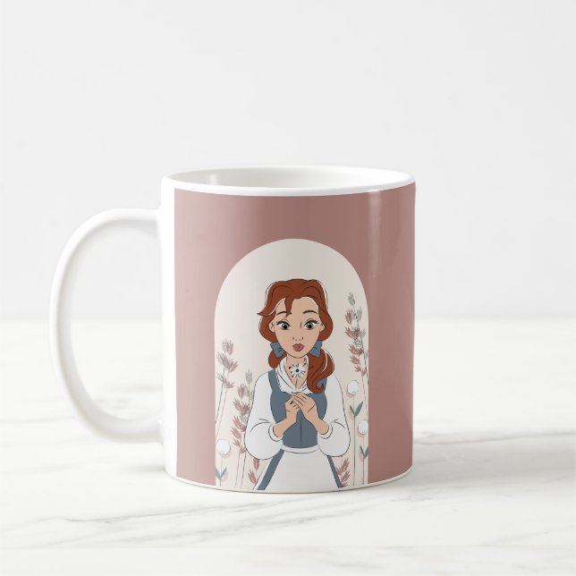 Personalized Disney | Belle in the Garden Coffee Mug (Left)