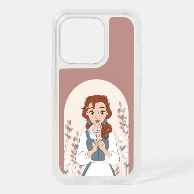 Personalized Disney | Belle in the Garden iPhone 15 Pro Case (Back)