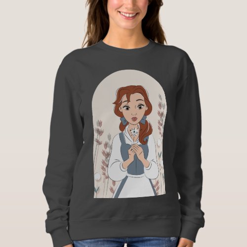 Personalized Disney  Belle in the Garden Sweatshirt