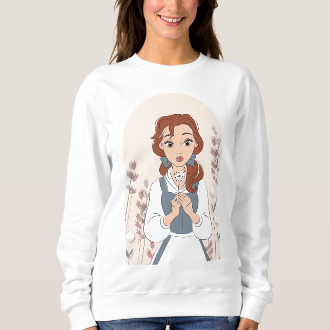 Personalized Disney | Belle in the Garden Sweatshirt (Front)