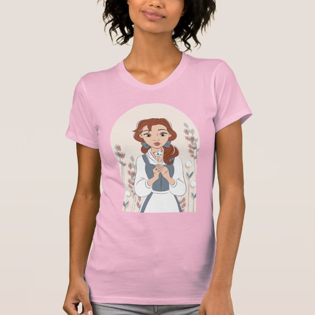 Personalized Disney | Belle in the Garden T-Shirt (Front)