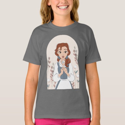 Personalized Disney  Belle in the Garden T_Shirt