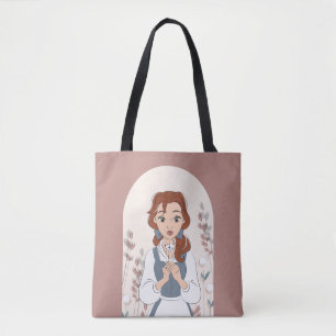 Personalized Disney Belle in the Garden Tote Bag