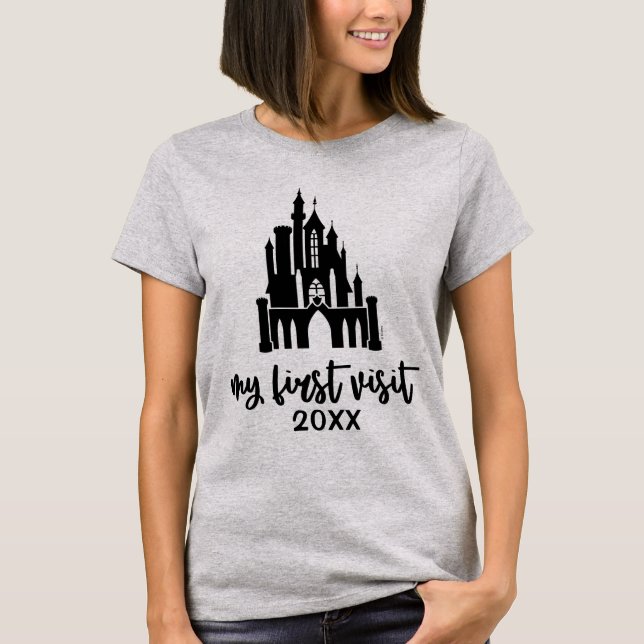 Personalized Disney Castle My First Visit T-Shirt (Front)