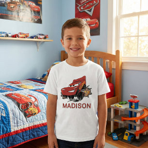 Personalized Disney Pixar Cars Lightning McQueen Tri-Blend Shirt
