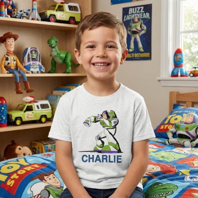 Personalized Disney Pixar Toy Story Buzz Lightyear Tri-Blend Shirt