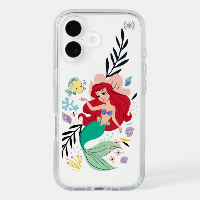 Personalized Disney Princess | Ariel & the Ocean Speck iPhone Case (Front)