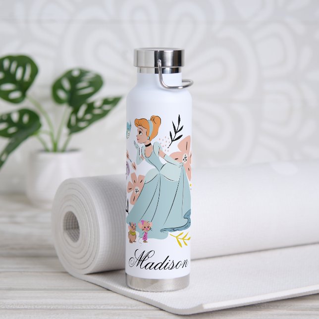 Personalized Disney Princess | Cinderella Water Bottle (Yoga)