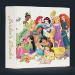 Personalized Disney Princess Floral Sketch 3 Ring Binder<br><div class="desc">Personalize this floral Disney Princess binder with your child's name.</div>