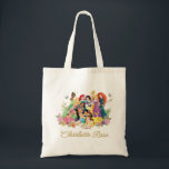 Personalized Disney Princess Floral Tote Bag<br><div class="desc">Personalize this beautiful floral Disney Princess design with your child's name!</div>