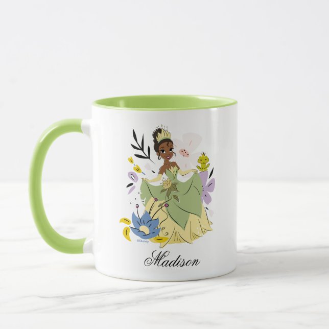 Personalized Disney Princess | Tiana in the Garden Mug (Left)