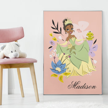 Personalized Disney Princess | Tiana In The Garden Poster by DisneyPrincess at Zazzle
