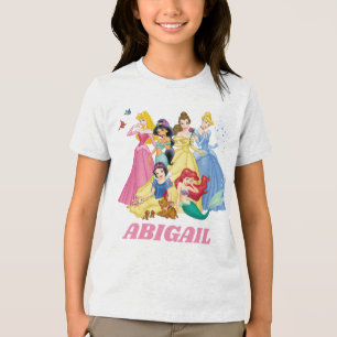 Personalized Disney Princesses Tri-Blend Shirt
