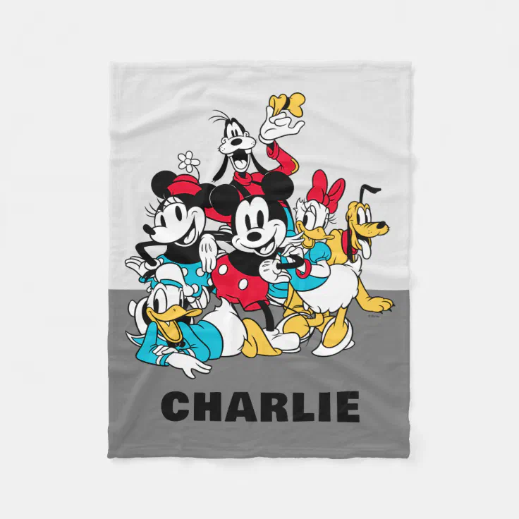 Personalized Disney's Mickey and Friends Fleece Blanket