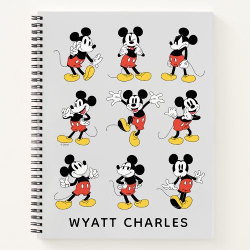 Personalized Disneys Mickey Mouse Emotions Sketch Notebook