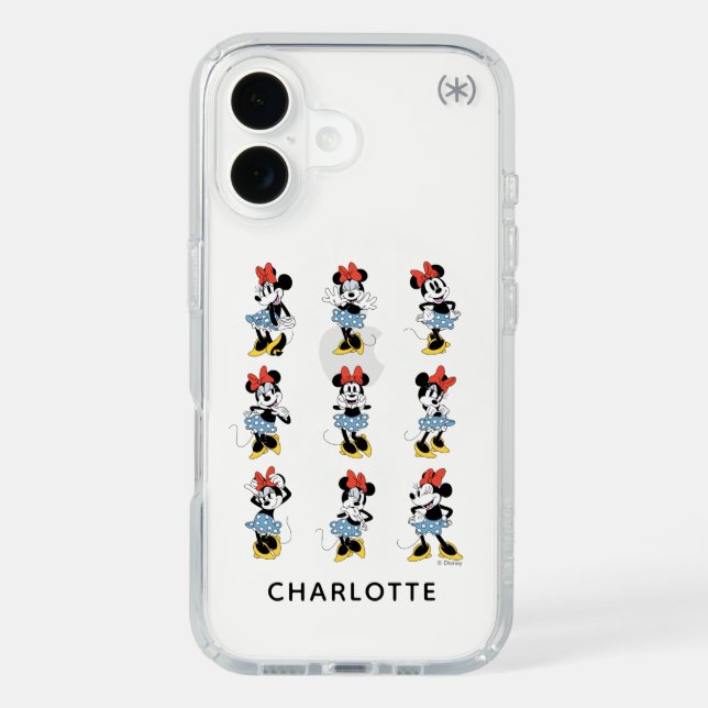 Personalized Disney's Minnie Mouse Emotions Speck iPhone Case (Front)
