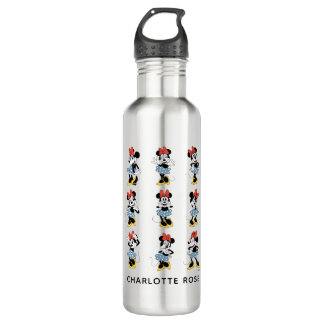 Personalized Disney's Minnie Mouse Emotions Stainless Steel Water Bottle