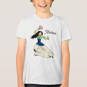 Personalized Disney's Mulan Action Pose Graphic Tr Tri-Blend Shirt