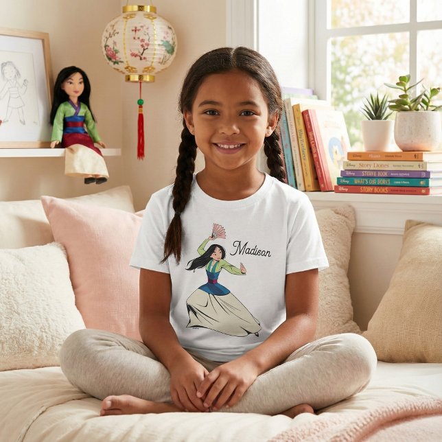 Personalized Disney's Mulan Action Pose Graphic Tr Tri-Blend Shirt (Creator Uploaded)