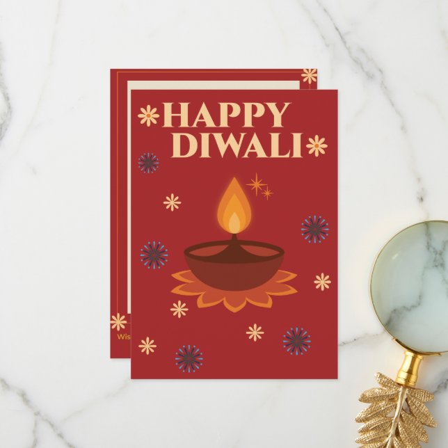 Personalized Diwali Card (Front/Back In Situ)