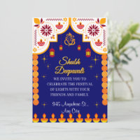 Personalized Diwali Invitation Card
