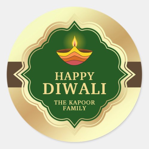 Personalized Diwali Sticker