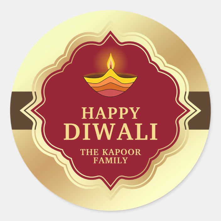 Personalized Diwali Sticker