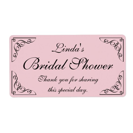 Personalized DIY bridal shower water bottle labels | Zazzle.com