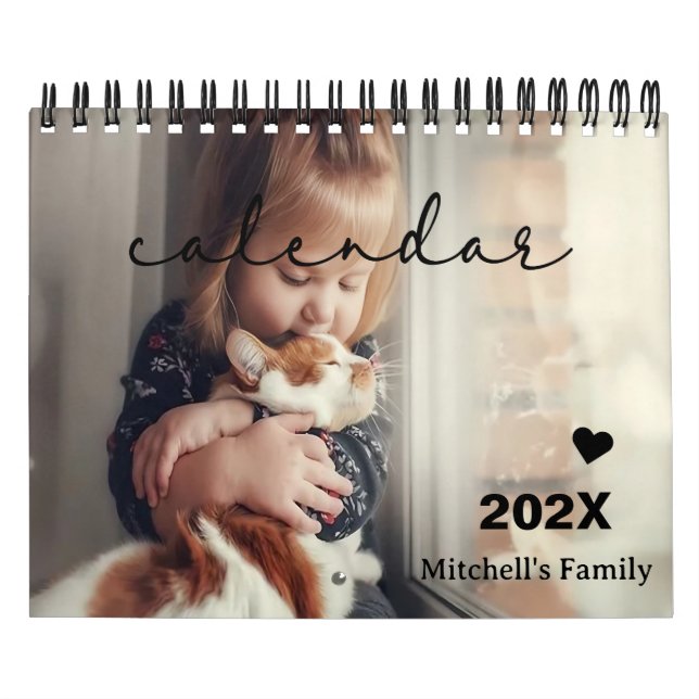 Personalized DIY Gift Idea | Custom Photo Pet Calendar (Cover)