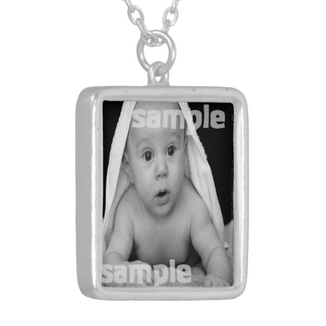 Personalized DIY Silver Plated Necklace (Front Left)