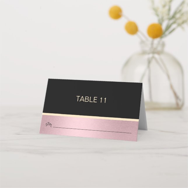 Personalized DIY Wedding Name Table Place Cards (Front)