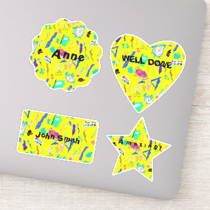 Personalized Dizzy Back to School Stickers
