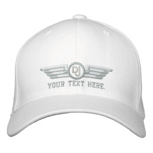 Personalized DJ Deco Style Wings Embroidered Baseball Hat