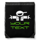 Personalized DJ deejay drawstring backpack bag Personalized DJ deejay drawstring backpack bag