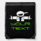 Personalized DJ deejay drawstring backpack bag