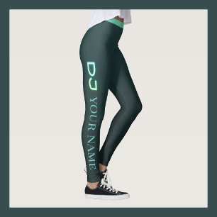 Personalized DJ DJane outfit leggings