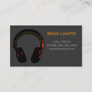personalized dj electronic music business card