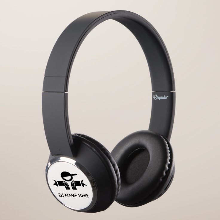 Personalized DJ headphones Add your deejay name Zazzle